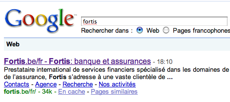 image-96 "fortis" dans Google